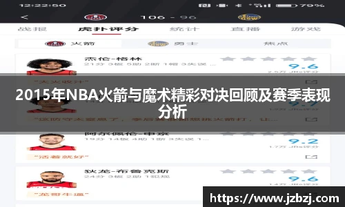 2015年NBA火箭与魔术精彩对决回顾及赛季表现分析